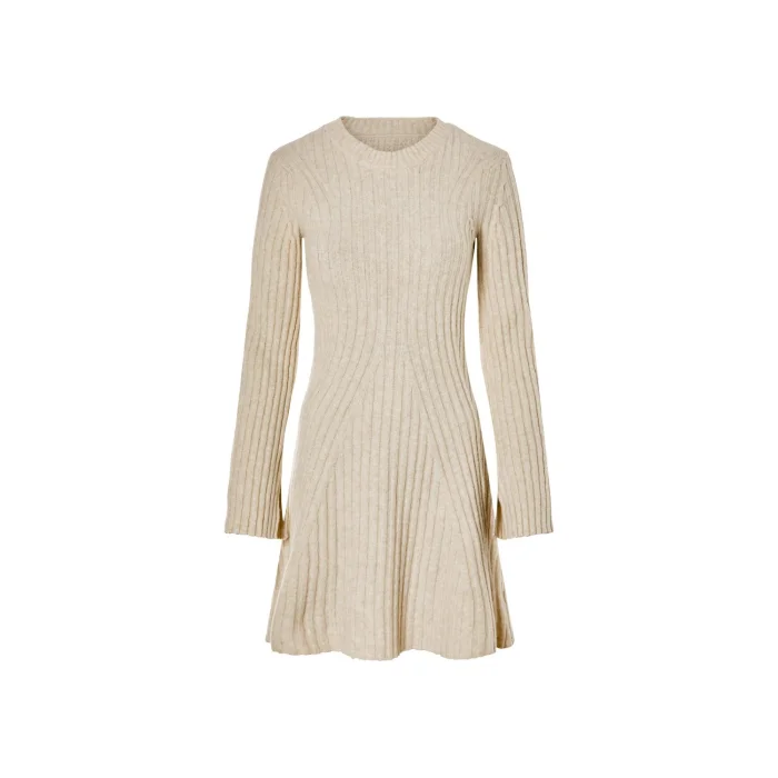 esmara® Damen Strickkleid, mit Schlitzen an den...