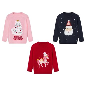 lupilu® Kinder Weihnachtspullover, mit...
