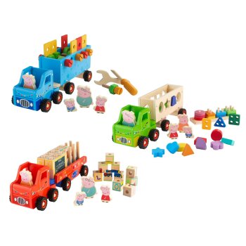 Hasbro Holz-Truck, mit Anhänger und Zubehör -...