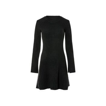 esmara® Damen Strickkleid, mit Schlitzen an den Ärmeln (schwarz, S(36/38)) - B-Ware neuwertig