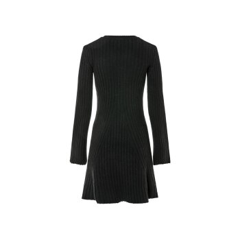 esmara® Damen Strickkleid, mit Schlitzen an den Ärmeln (schwarz, S(36/38)) - B-Ware neuwertig