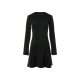 esmara® Damen Strickkleid, mit Schlitzen an den Ärmeln (schwarz, S(36/38)) - B-Ware neuwertig