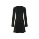 esmara® Damen Strickkleid, mit Schlitzen an den Ärmeln (schwarz, S(36/38)) - B-Ware neuwertig