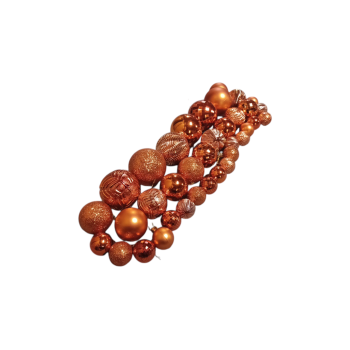 PREXTEX 36-teiliges Weihnachtskugeln-Set, orange/Abendrot...