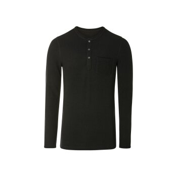 LIVERGY® Herren Langarmshirt, in modischer Waffelripp-Optik - B-Ware