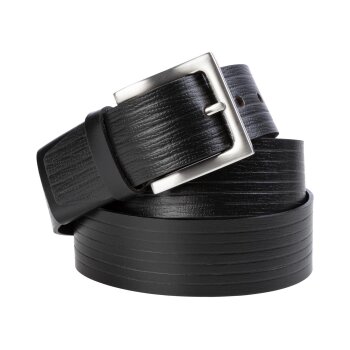LIVERGY® Herren Ledergürtel mit Dornschließe (schwarz, 125) - B-Ware neuwertig