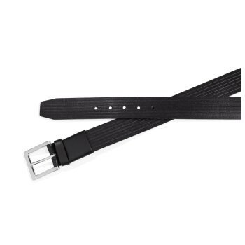 LIVERGY® Herren Ledergürtel mit Dornschließe (schwarz, 125) - B-Ware neuwertig