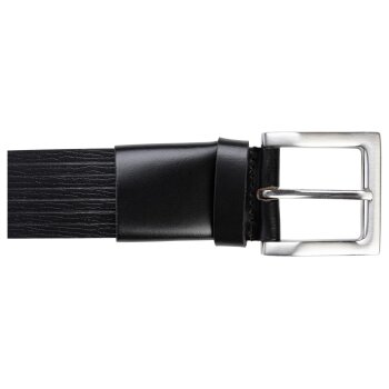 LIVERGY® Herren Ledergürtel mit Dornschließe (schwarz, 125) - B-Ware neuwertig