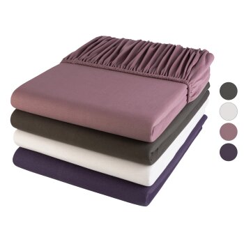 LIVARNO home Jersey-Spannbettlaken, 140-160 x 200 cm -...