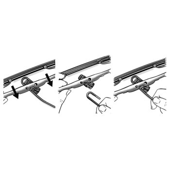 ULTIMATE SPEED® Spoilerwischer, 2 Stück, mit Universaladapter (450/450 mm) - B-Ware sehr gut