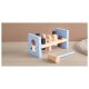 lupilu® Holz-Eisenbahn / -Klopfbank / -Steckspiel (Hammerbank) - B-Ware neuwertig