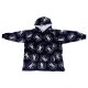 Wednesday übergroßes Kinder-Sweatshirt, M, lila - B-Ware neuwertig