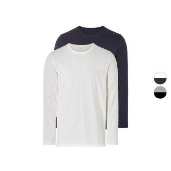 LIVERGY® Herren Langarmshirts, 2 Stück,...
