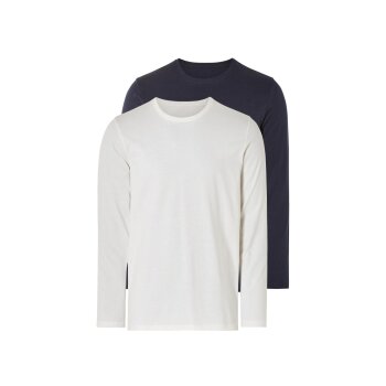 LIVERGY® Herren Langarmshirts, 2 Stück,...