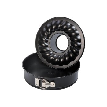 Kaiser Backformen Springform, Kasten-/Königskuchenform, Bundform, Springform mit Rohrboden - B-Ware