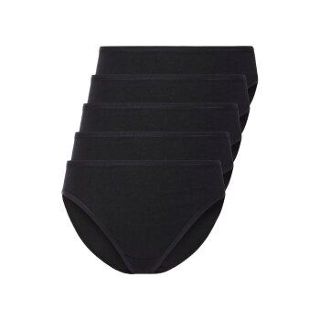 esmara® Damen Hipster, 5 Stück, hoher Baumwollanteil (schwarz, S(36/38)) - B-Ware neuwertig