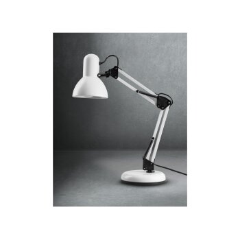 LIVARNO home LED-Klemm- oder Tischleuchte, mit Federgelenk-Arm (Tischleuchte weiß) - B-Ware sehr gut