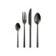 LIVARNO home Edelstahl-Besteck-Set, 16-teilig (Schwarz) - B-Ware sehr gut