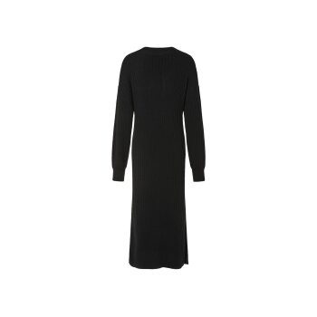 esmara® Damen Midi-Kleid mit Strukturstrick (schwarz, M(40/42)) - B-Ware neuwertig