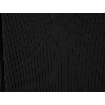 esmara® Damen Midi-Kleid mit Strukturstrick (schwarz, M(40/42)) - B-Ware neuwertig
