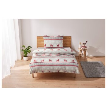 LIVARNO home Fleece-Bettwäsche, 140 x 200 cm,...