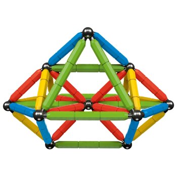 Playtive Magnetbausatz, zahlreiche Aufbauvarianten (Bunt) - B-Ware neuwertig