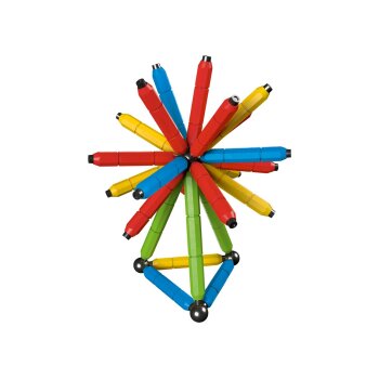 Playtive Magnetbausatz, zahlreiche Aufbauvarianten (Bunt) - B-Ware neuwertig