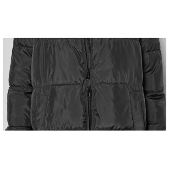 esmara® Damen Maxi-Steppmantel, seitlicher Gehschlitze mit Druckknöpfen (schwarz, M (40/42)) - B-Ware neuwertig