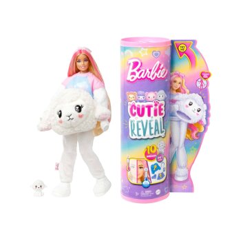 Barbie Cutie Reveal Puppe, mit Plüschkostüm...