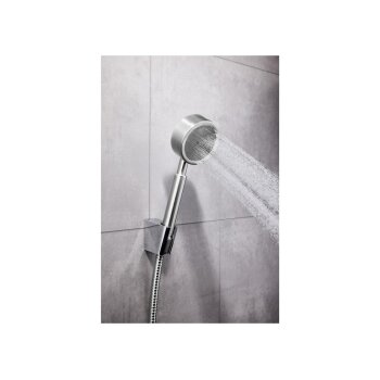 LIVARNO home Edelstahl-Handbrause, inkl. 2 Dichtungen (gebürstet) - B-Ware neuwertig