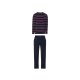 LIVERGY® Herren Pyjama, mit Bindeband (navy, M(48/50)) - B-Ware neuwertig