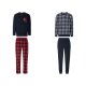 LIVERGY® Herren Fleece-Pyjama, mit recyceltem Material - B-Ware