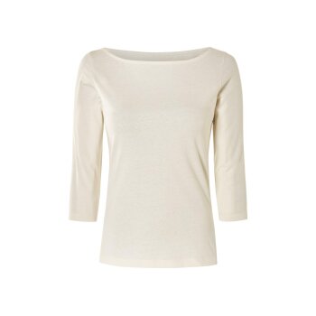 esmara® Damen Langarmshirt mit 3/4-Ärmeln (blau/weiß, M(40/42)) - B-Ware neuwertig