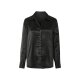 esmara® Damen Satin-Bluse mit Kentkragen (schwarz, 34) - B-Ware neuwertig