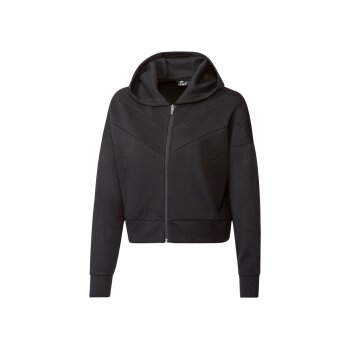 CRIVIT Damen Sweatjacke, mit Kapuze (schwarz, L (44/46)) - B-Ware neuwertig