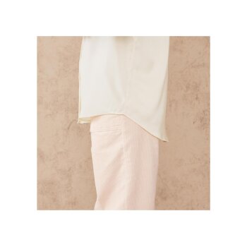 esmara® Damen Satin-Bluse mit Kentkragen (creme, 40) - B-Ware neuwertig