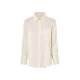 esmara® Damen Satin-Bluse mit Kentkragen (creme, 40) - B-Ware neuwertig