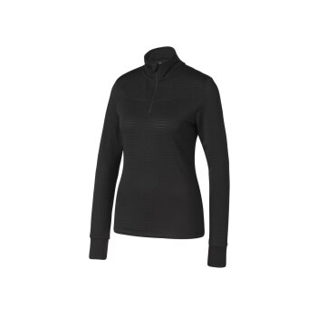 CRIVIT Damen Thermo-Funktionsshirt, mit Stehkragen (schwarz, M(40/42)) - B-Ware neuwertig