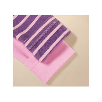 lupilu® Kinder Thermoleggings, 2 Stück, mit hohem Baumwollanteil (rosa/Streifen, 122/128) - B-Ware neuwertig