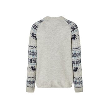 ESMARA® Damen Weihnachtspullover, in weicher Strickqualität (Beige, S(36/38)) - B-Ware neuwertig