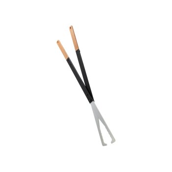 LIVARNO home Kaminbesteck; Feuerholzablage; Feuerholzzange; Feuerholzkorb (Brennholzzange) - B-Ware sehr gut