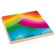 Playtive Montessori-Motorikspielzeug, aus Holz, Regenbogen-Puzzle - B-Ware neuwertig