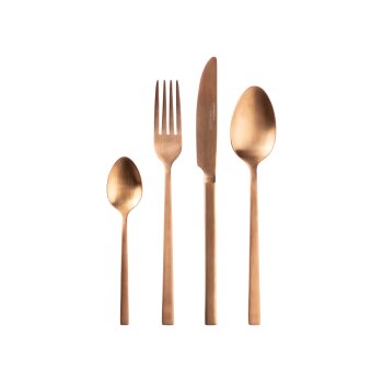 LIVARNO home Edelstahl-Besteck-Set, 16-teilig (rosegold) - B-Ware sehr gut