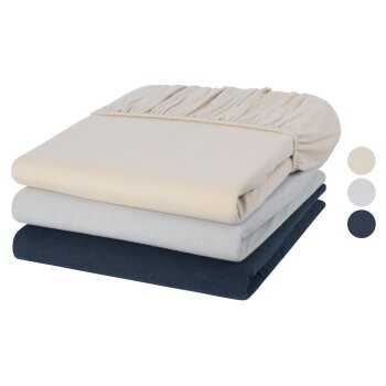 LIVARNO home Feinbiber-Spannbettlaken, 140-160 x 200 cm -...