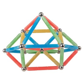 Playtive Magnetbausatz, zahlreiche Aufbauvarianten (leuchtend) - B-Ware neuwertig