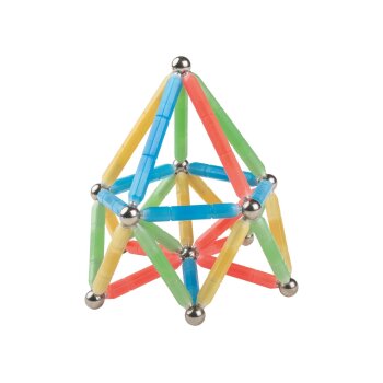 Playtive Magnetbausatz, zahlreiche Aufbauvarianten (leuchtend) - B-Ware neuwertig