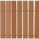 Ribelli PVC Sichtschutzmatte, 120 x 400 cm, braun - B-Ware neuwertig
