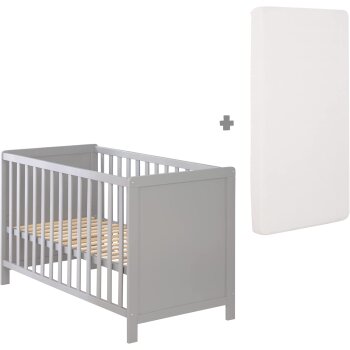 roba 2 in 1 Babybett, mit Matratze, 60 x 120 cm,...
