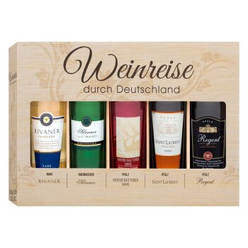 Weinreise 5 x 0,25-l Weinpaket Weinprobe, Weinreise durch...