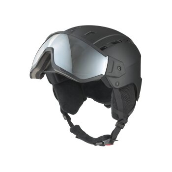 CRIVIT Damen Herren Skihelm mit selbsttönendem Visier (Schwarz, M/L) - B-Ware gut